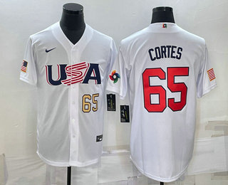 Men's USA Baseball #65 Nestor Cortes Number 2023 White World Classic Stitched Jerseys,We sell and wholesale Men's USA Baseball #65 Nestor Cortes Number 2023 White World Classic Stitched Jerseys on line form chian!